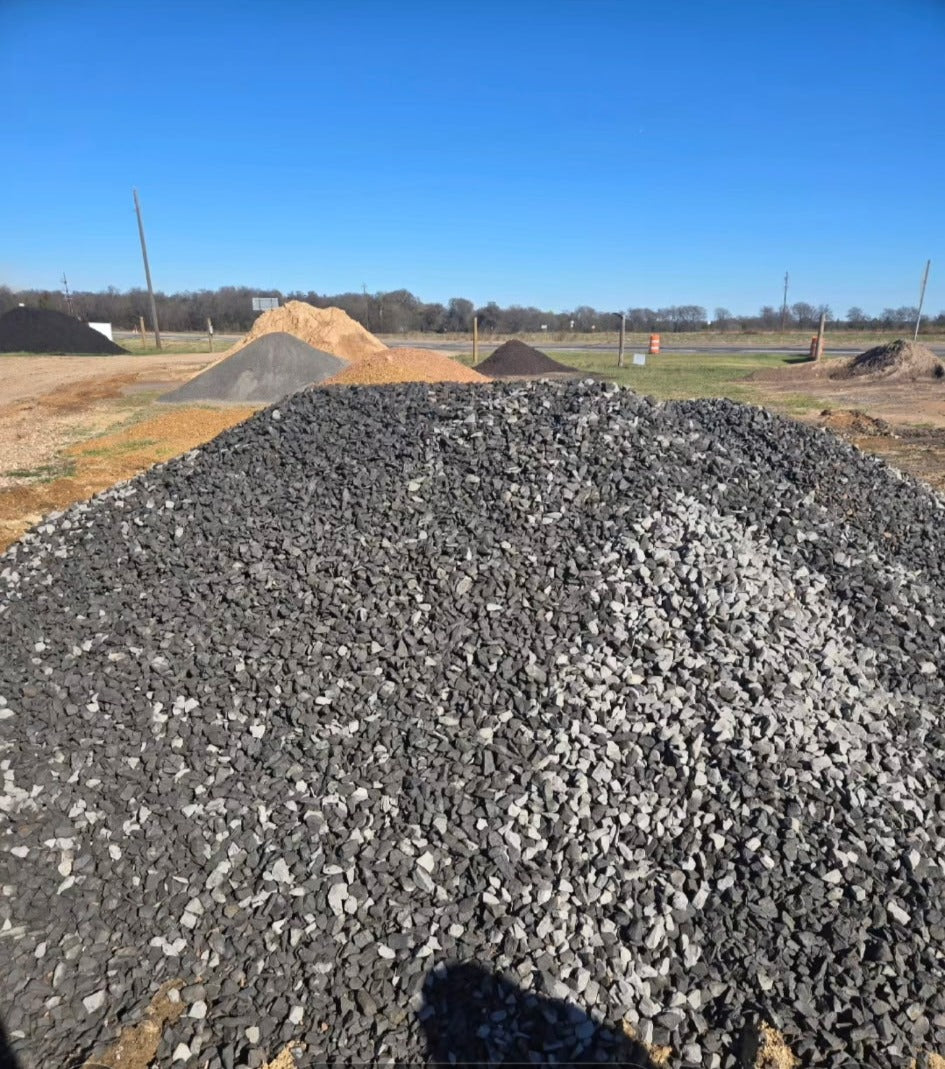 1.5" Clean Black/Blue Gravel